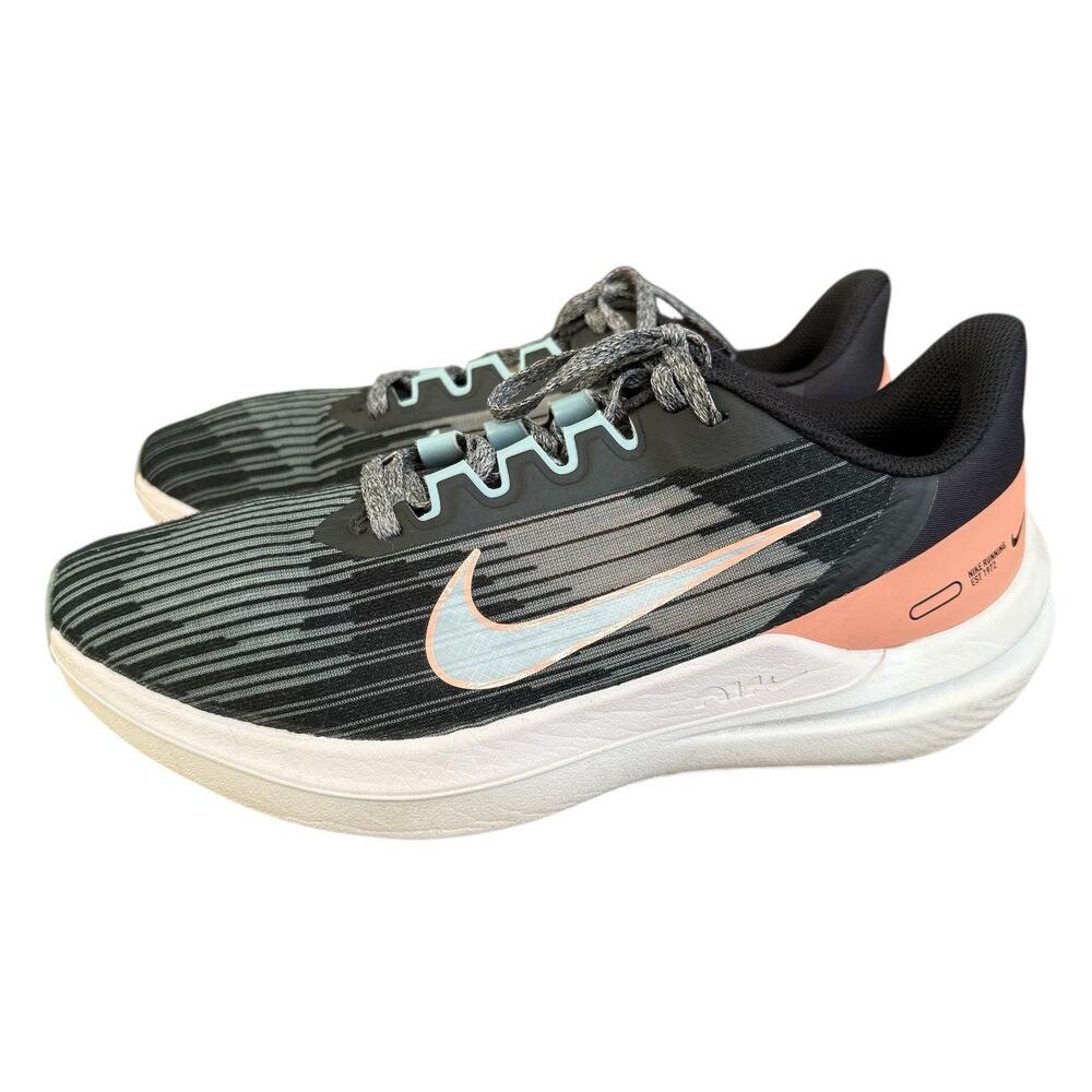 Nike Womens Air Winflo 9 ‘Black Light Madder Root’ Running Shoes Sneakers Size 9